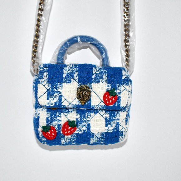 KURT GEIGER LONDON Handle MICRO Kensington in Blue NWT - Picture 1 of 6